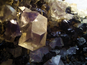 Fluorite, Sphalerite and Dolomite -  Allenheads Mine, Weardale, UK.