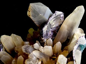 Molybdenite and Smoky Quartz