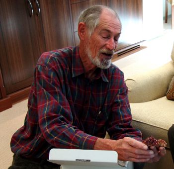 Ron Young, the first  curator, and a driving force behind the Minerals Heritage Museum.